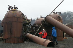 Boilers for whale blubber