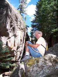 Fred Rests on Rock