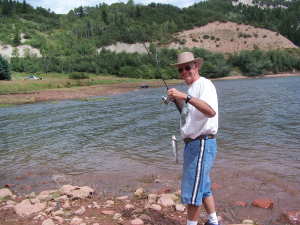 Fred Fishing At Ruedi Reservoir