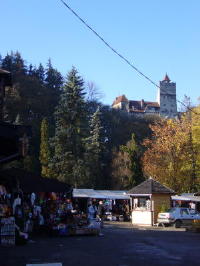 Flea market outside castle