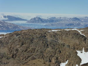 View of Greenland Icecap