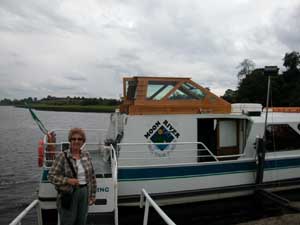 Barb prepares for Shannon River Cruise