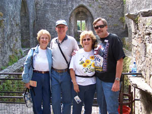 Barb, Fred, Colleen and Mark at Blarney Castle