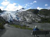 Admiring Worthington Glacier